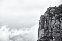 A Man and a Cross, Creu de Sant Miquel, Montserrat, Catalunya, 2024