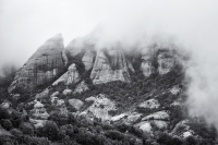 La Panxa del Bisbe in Cloud, Montserrat, Catalunya, 2024