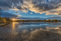 Autumn Sunset at Sawhill Ponds, Colorado, 2016