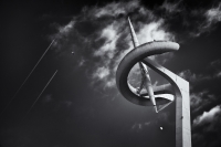 Olympic Park Comm Tower, #15 (Double Cons, Seagull, and Moon). Barcelona, 2019