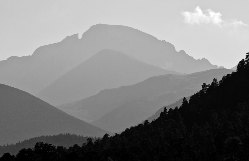 Long’s Peak Silhouettes. Estes Park, Colorado, 2012 – The Photography ...